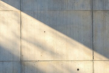 Soft Light Illuminating Textured Concrete Wall Surface with Shadows