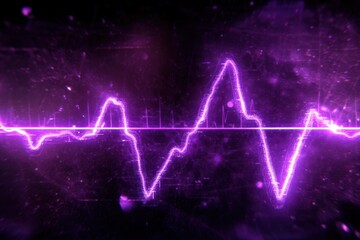Vibrant Purple Waveform Abstract Background for Technology Designs