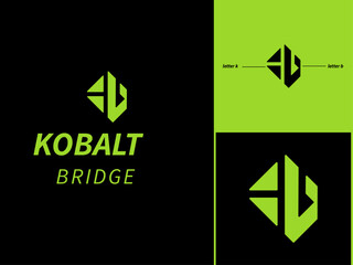 professional LOGO design letter k and b 