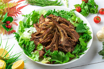 Food, Dish, Table, Served, Meat, Kitchen, Restaurant, Cafe, Plate