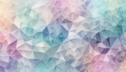 Fototapeta premium “Pastel Polygonal Abstract Background with Geometric Low Poly Design”