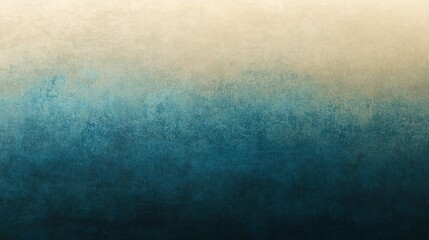 Obraz premium Beige and dark blue textured cardstock paper background with gradient fade