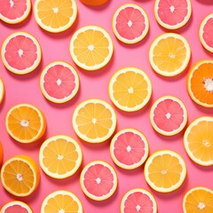 Lemon sliced backgrounds grapefruit plant.