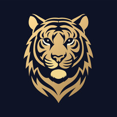 Fototapeta premium tiger portrait logo 