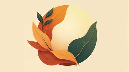 Elegant Wreath of Natural Elements in Pastel Tones