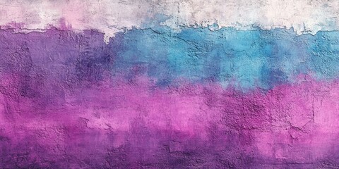 Obraz premium Textured wall displays a gradient of pink purple and blue