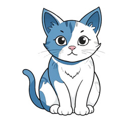 Obraz premium black silhouette vector of a cat 