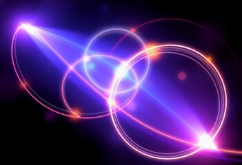 Ethereal Neon Light Waves: Radiant Energy in Motion