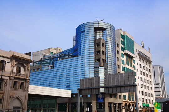 CASABLANCA, MOROCCO - FEBRUARY 22, 2022: Casablanca Stock Exchange (CSE) also know as Bourse de Casablanca. One of largest stock markets of Middle East and North Africa region (MENA).