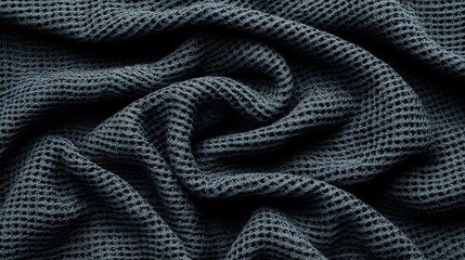Naklejka premium Textured Dark Fabric Background for Design and Textile Projects