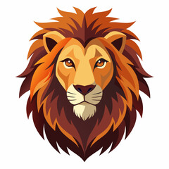 Lion head vector illustration 
