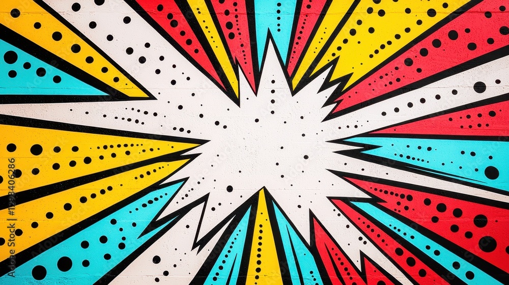 Poster vibrant abstract background with bold colors and dynamic shapes
