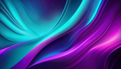 Fototapeta premium rich gradient electric purple neon cyan creating vibrant intense contrast abstract design