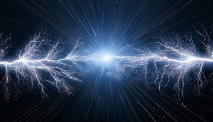 Vector Illustration Abstract Electric Lightning. Concept For Battle, Confrontation Or Fight