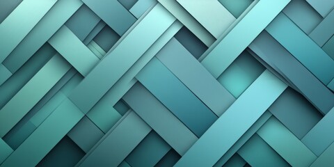 Turquoise ribbons interweave forming a textured abstract background design