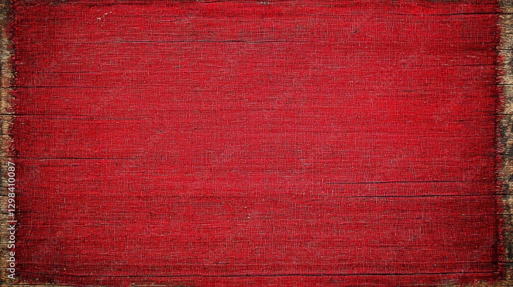 Poster textured red canvas background with rustic and worn appearance