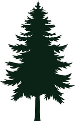 pine tree silhouette vector