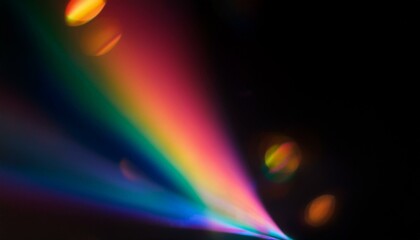 blur colorful warm pink rainbow light leaks on black background defocused abstract analog retro film lens flare bokeh overlay or screen filter effect glow vintage prism water caustic surreal light