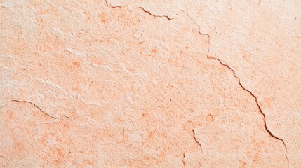 Obraz premium Textured Wall Surface with Cracks and Peach Color Tones