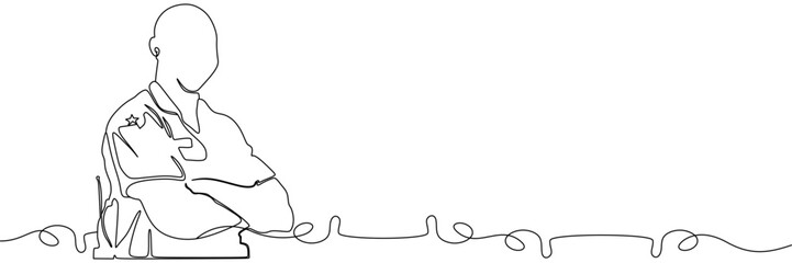 police line art illustration background