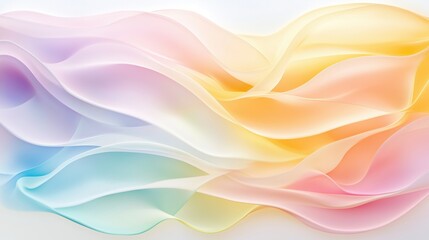 Obraz premium Abstract pastel-colored flowing fabric texture