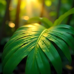 A Stunning Blend of Palm Leaves