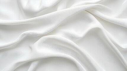 Obraz premium White Fabric Surface With Subtle Texture and Flowing Drapes