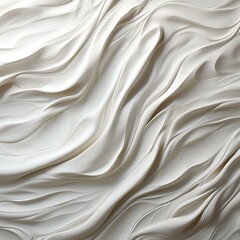 Fototapeta premium Abstract White Swirling Forms. Serene and Elegant Fluid Sculpture