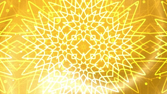 Elegant mandala gold background with intricate symmetrical floral ornament abstract golden pattern luxury decorative art ethnic geometric boho spiritual meditation texture aesthetic culture harmony