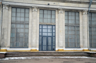 Remains of Soviet architecture and art in Kiev, Ukraine. 