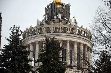 Remains of Soviet architecture and art in Kiev, Ukraine. 