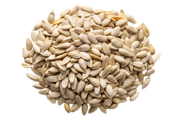 peeled sunflower seeds isolated on transparent background png