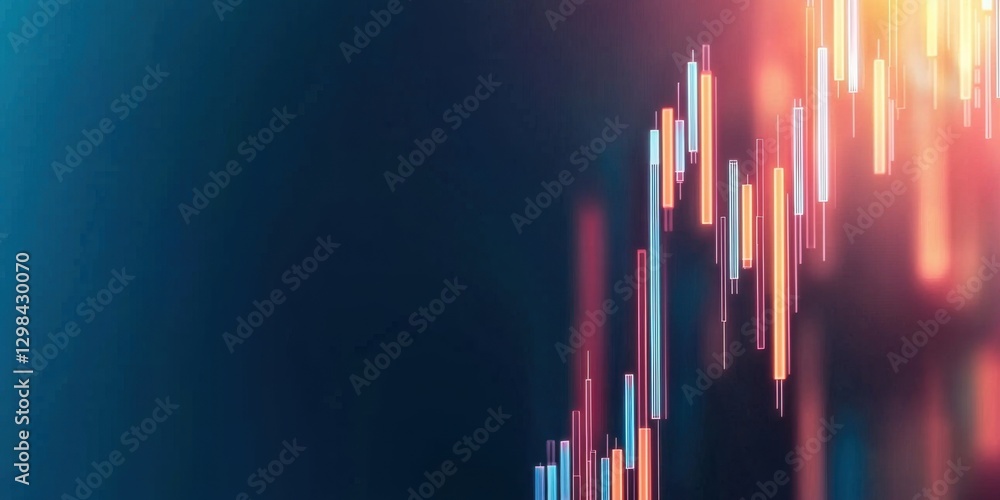 Aufkleber abstract image depicting colorful vertical lines against a dark backdrop, suggesting data visualizat