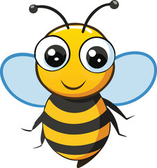 Bee symbol. Vector illustration