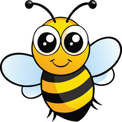 Bee symbol. Vector illustration