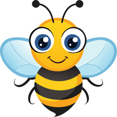 Bee symbol. Vector illustration