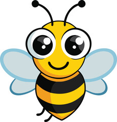 Bee symbol. Vector illustration