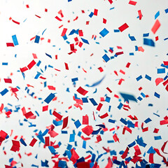 Obraz premium colorful confetti on white background
