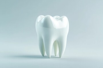 Isolated Clean White Molar Tooth