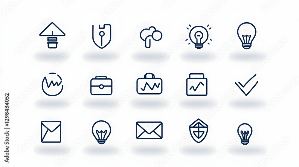 Poster this set of 15 clean and modern outline icons represents various concepts related to bonus benefits 