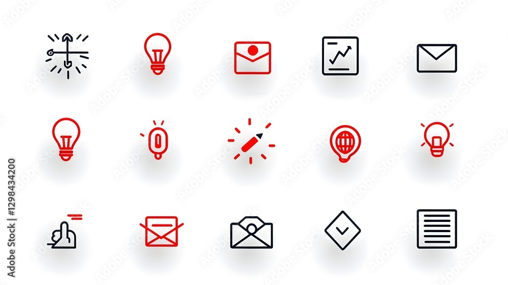 Poster a collection of 15 professionally designed editable stroke icons in a sleek monochrome style perfect
