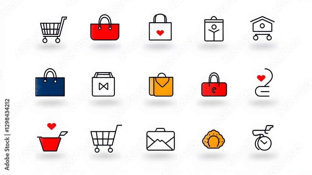 Poster this pack features a minimalist collection of 15 outline icons that visually represent various promo