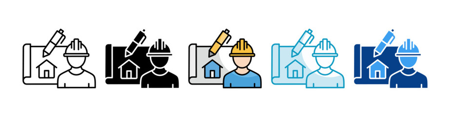 Engineering Design Icon Set Multiple Style Collection