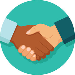 Handshake icon. Shake hands, agreement, good deal, partnership concepts.