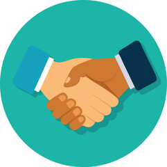 Handshake icon. Shake hands, agreement, good deal, partnership concepts.