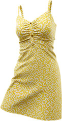yellow dress isolated