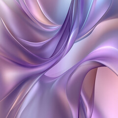 Fototapeta premium Smooth purple waves flow like silk, a soft, shiny backdrop