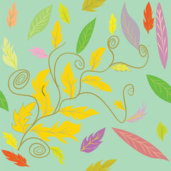 seamless floral pattern wallpaper green red