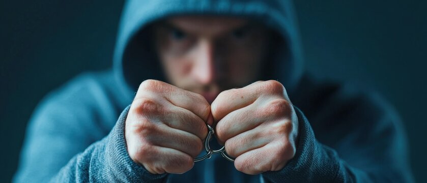 Man with Knuckle Duster
