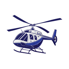 A sleek helicopter in motion